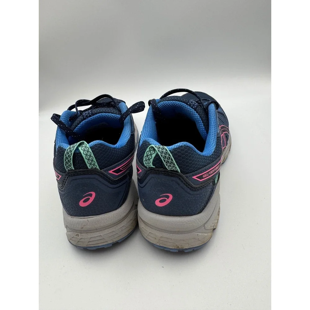 Asics‎ Gel-Venture 7 Womens Running Shoes Navy Blue Pink Teal 1012A476 Size 8.5